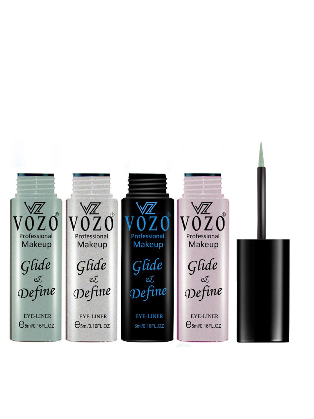 VOZO Set Of 4 Glide & Define Liquid Eyeliner - 5 ml Each - Set 26