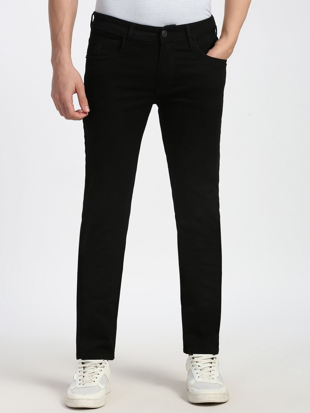 Peter England Casuals Men Slim Fit Mid-Rise Dark Wash Jeans