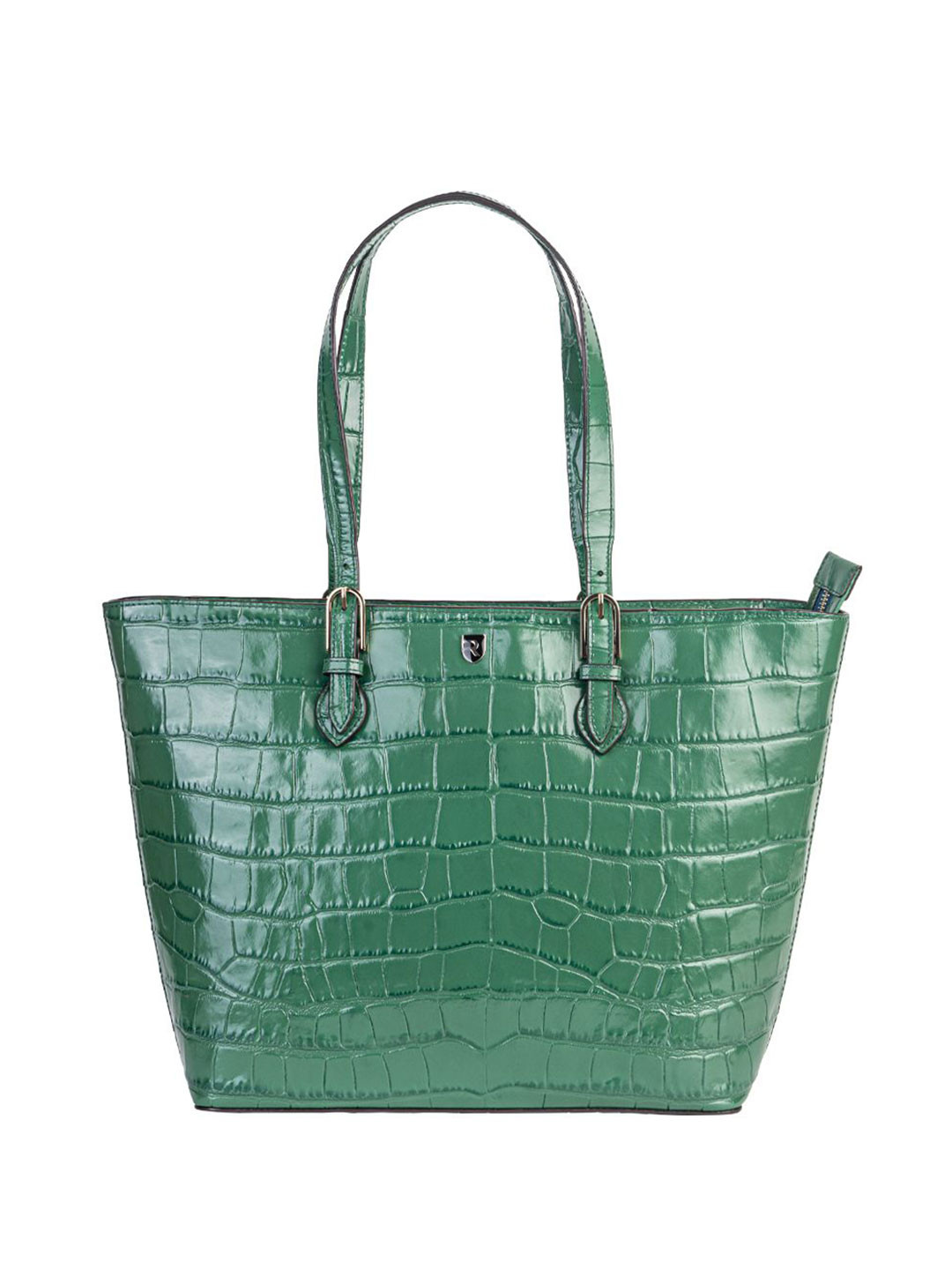 Revup Women Textured Structured Leather Tote Bag