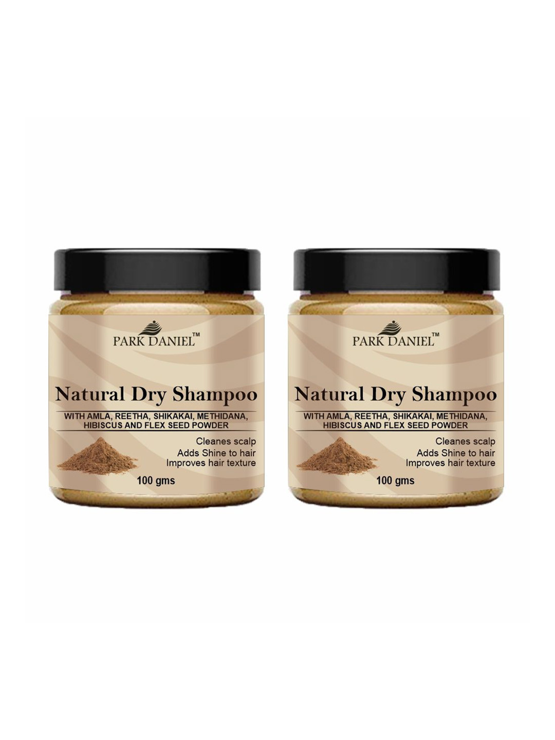 Park Daniel Set Of 2 Natural Dry Shampoo With Amla - 100 g Each