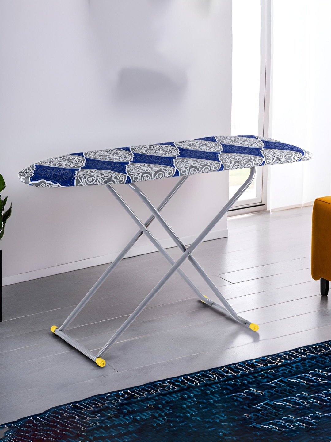 RUBOXA Blue & Grey Height Adjustable Ironing Board