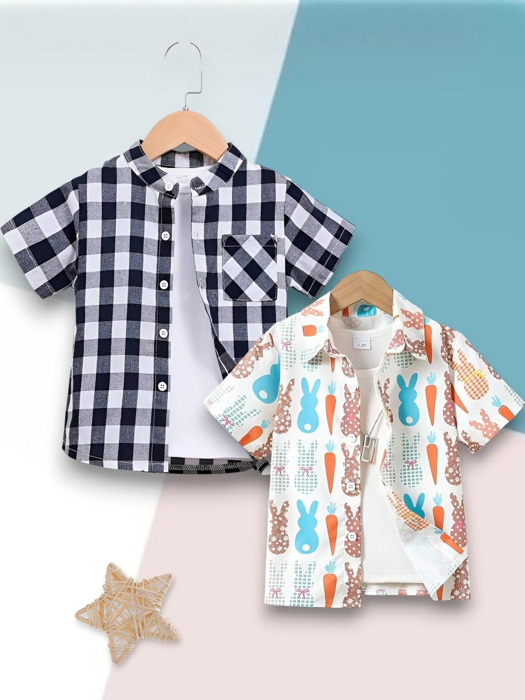 VANI COUTURE Boys Printed Casual Shirt