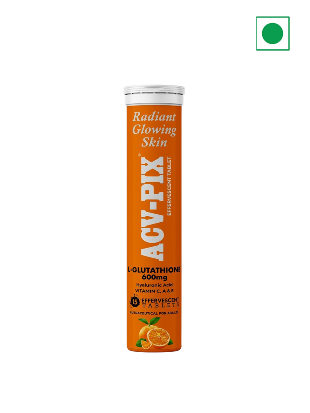 ACV-PIX Skin Glow L-Glutathione 600 With Hyaluronic - 15 Tablets