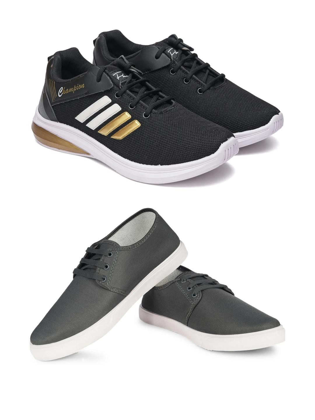 Free Kicks Men Multicoloured Mesh Marking Running Sports Shoes