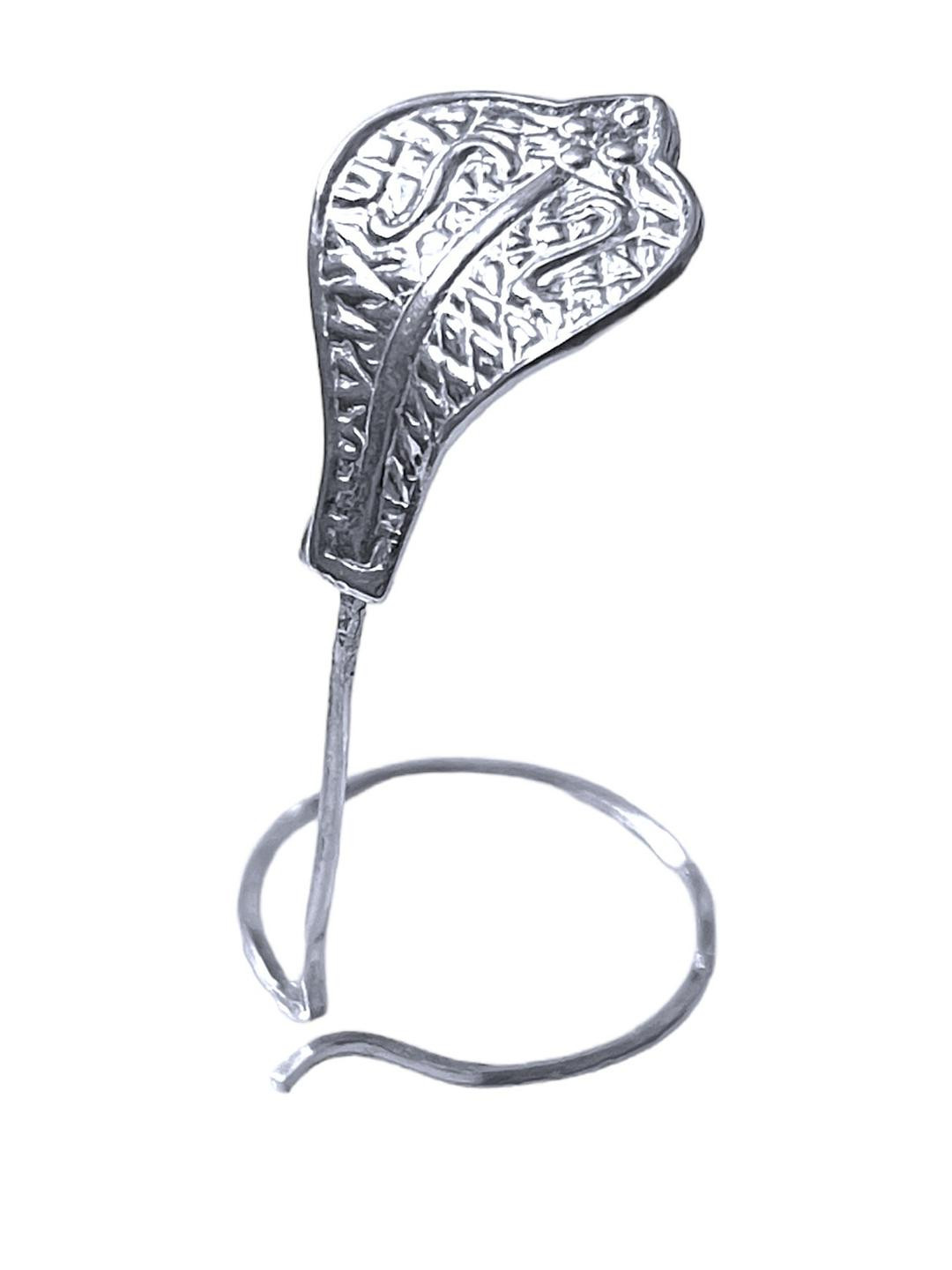 KASHI VISHWANATH RUDRAKSHA & GEMS Silver-Toned Sarph Figurine Showpiece