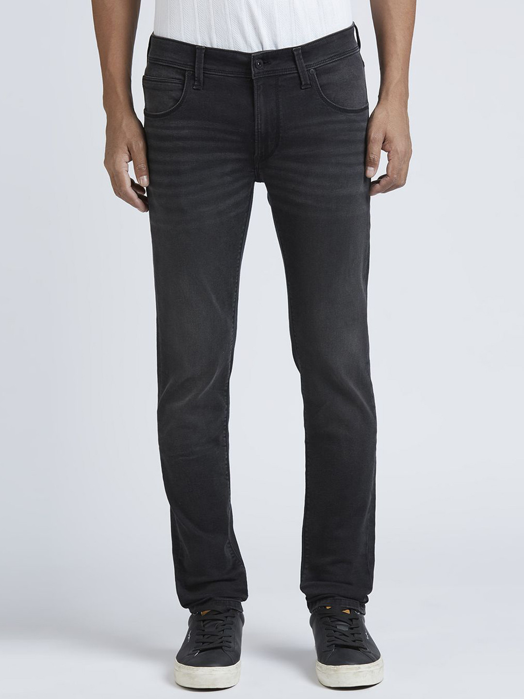 Pepe Jeans Men Danial Slim Fit Low-Rise Stretchable Cotton Jeans