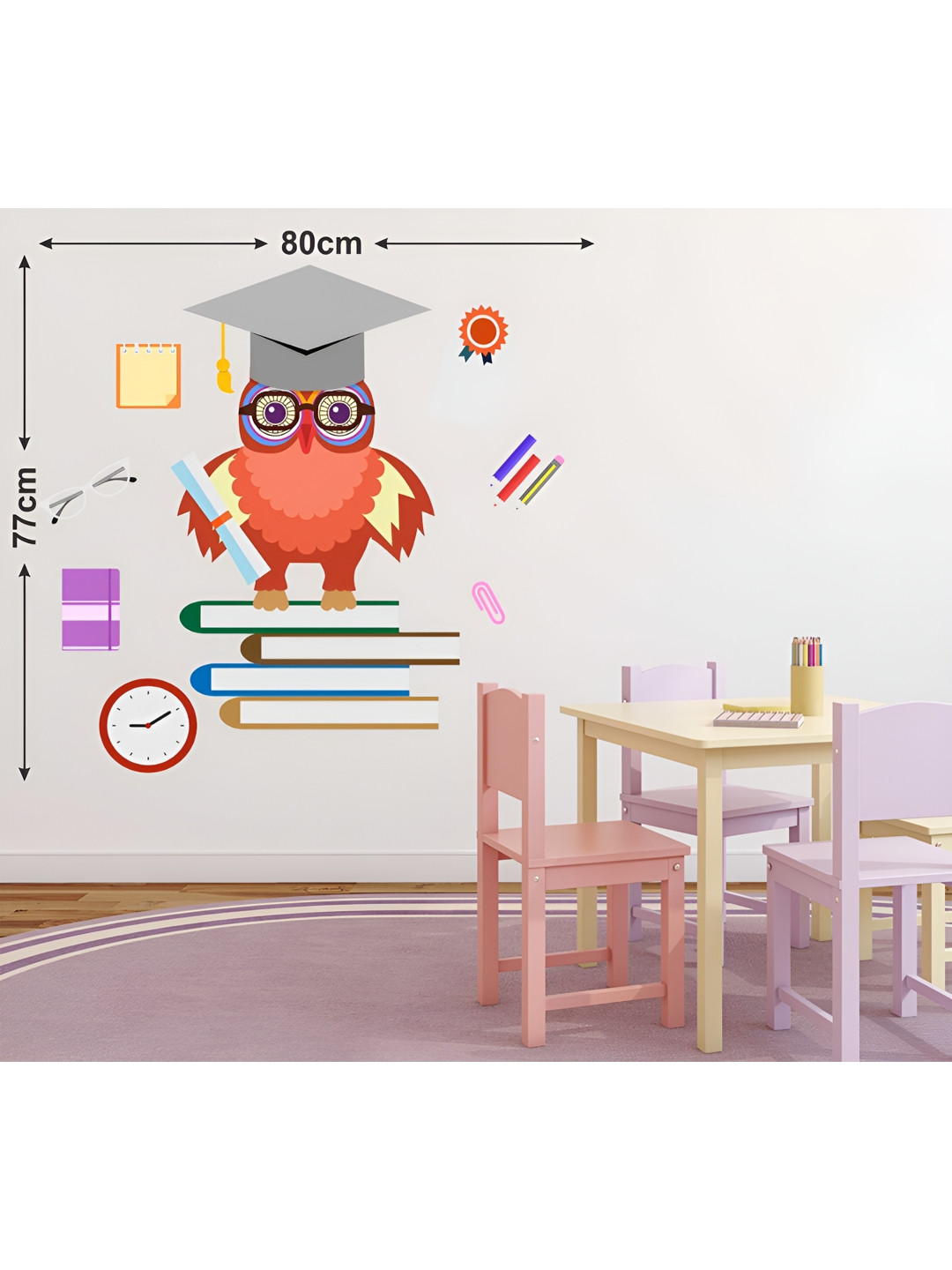 LANSTICK Bird Teaching Self-Adhesive Wall Sticker