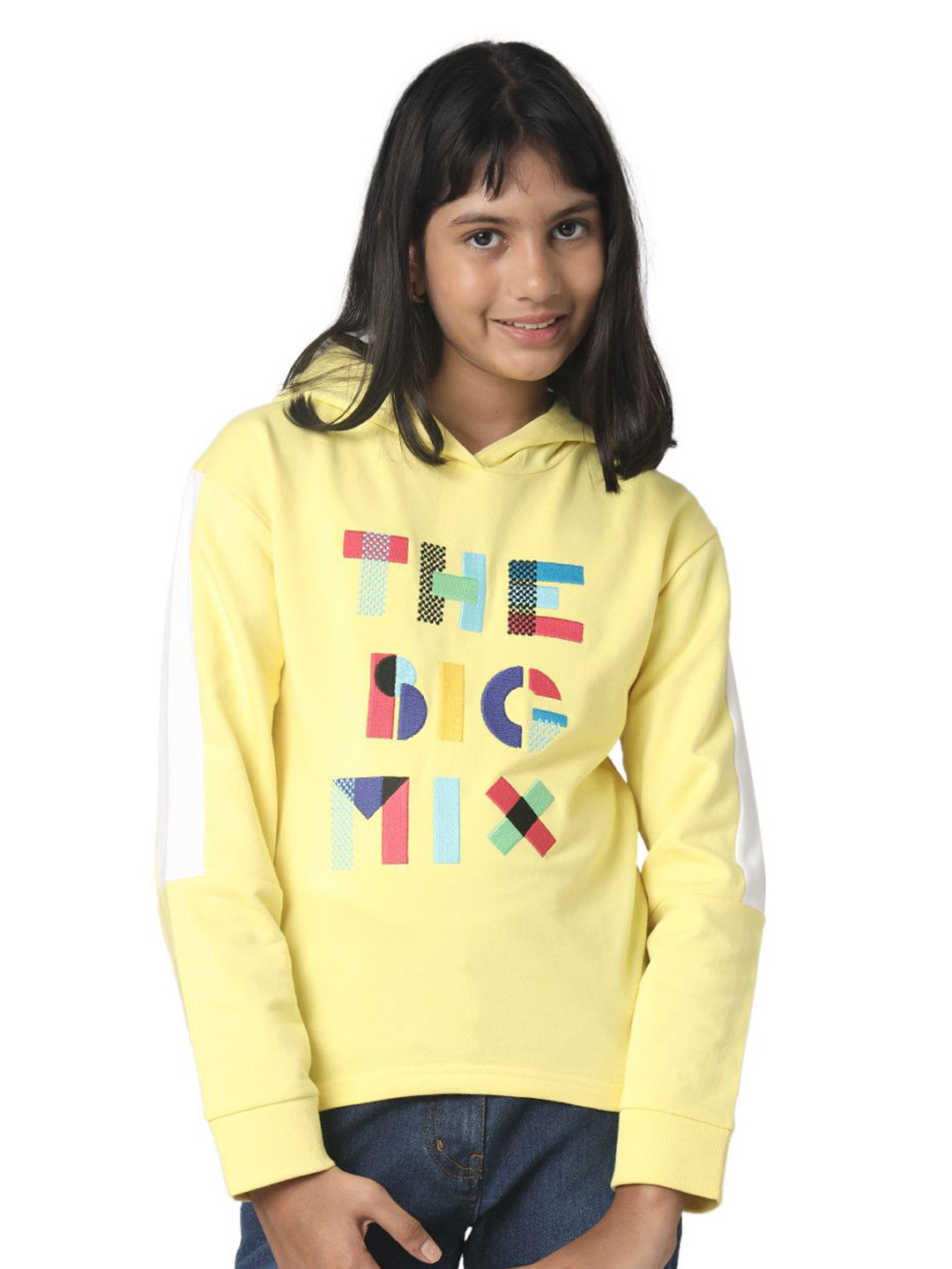 UNDER FOURTEEN ONLY Girls Alphanumeric Printed Sweatshirt