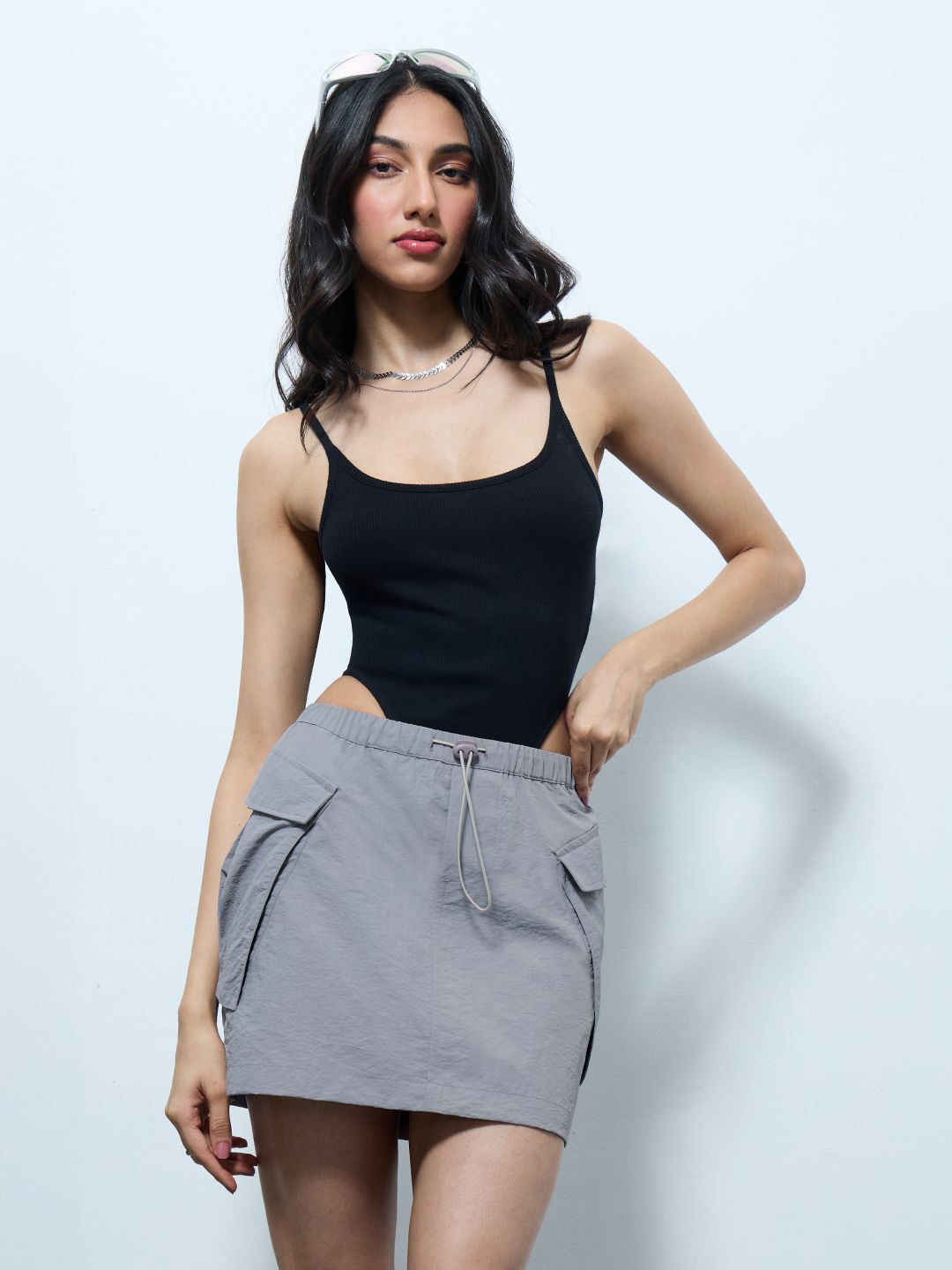 The Souled Store Mid-Rise Straight MiniSkirt