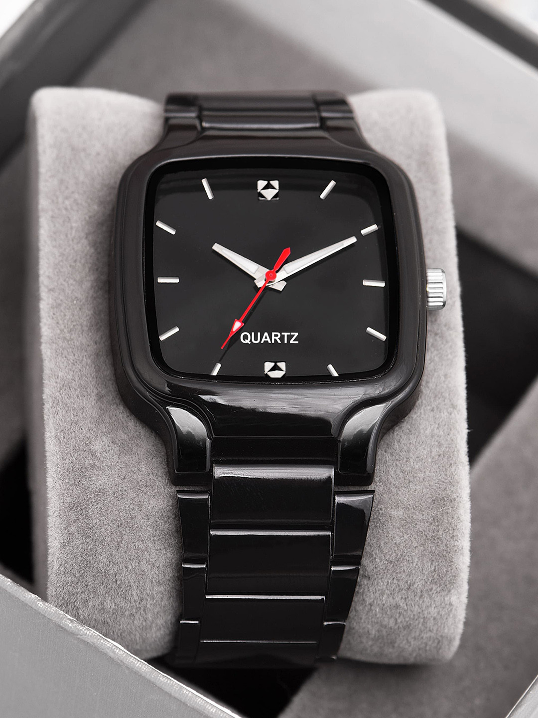 SWADESI STUFF Men Dial & Straps Date Aperture Analogue Watch SDS 158 BLACK 2026