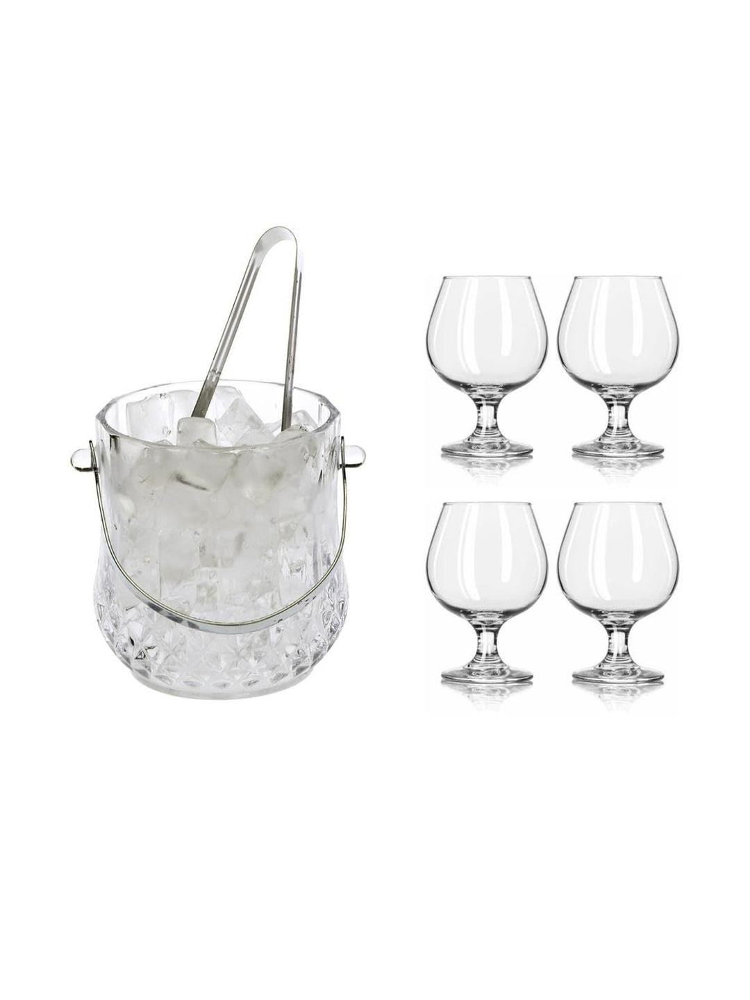 SOMIL Transparent Glass Ice Buckets