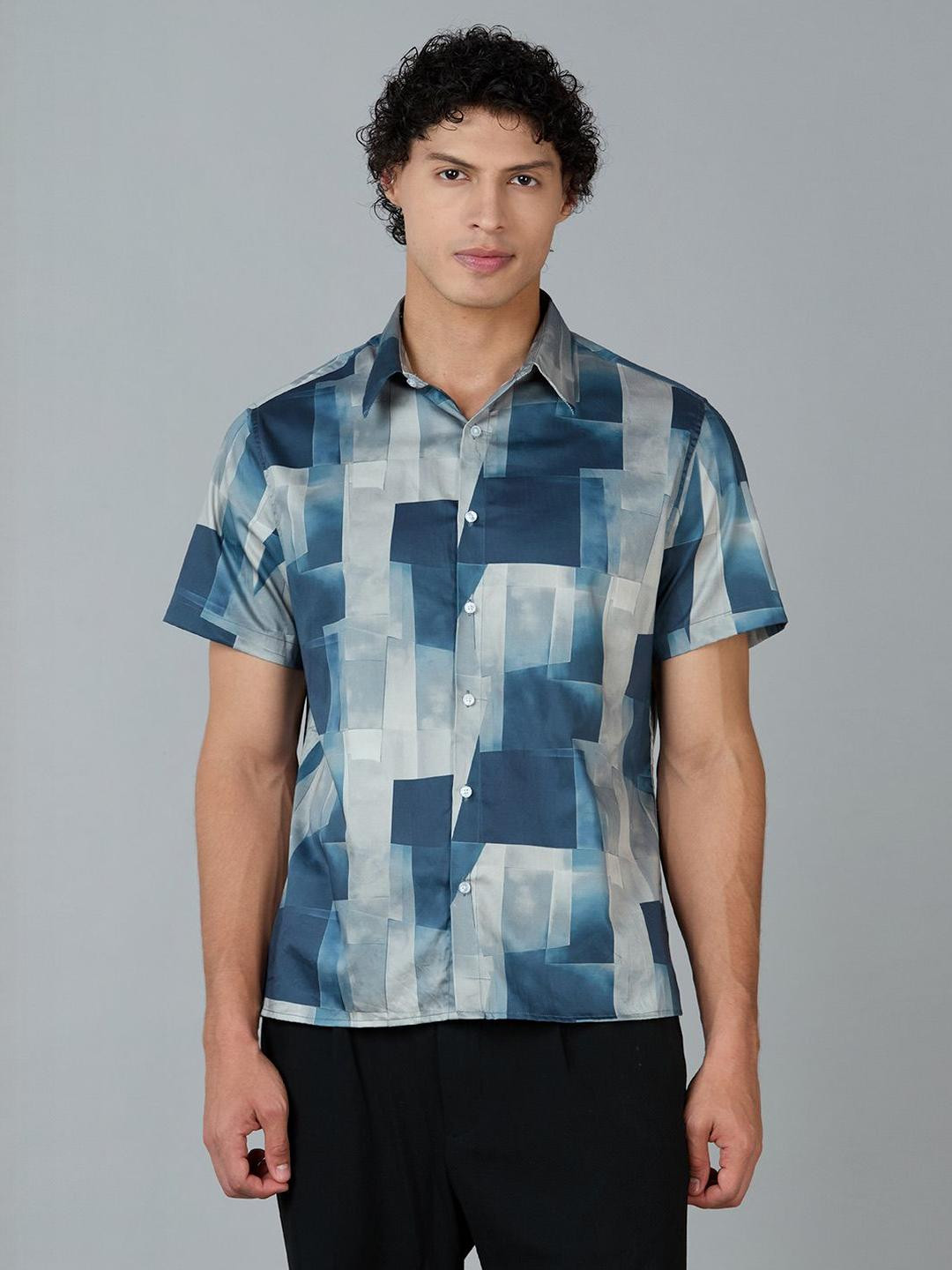 MARK & ALBERT Men Printed Casual Shirt