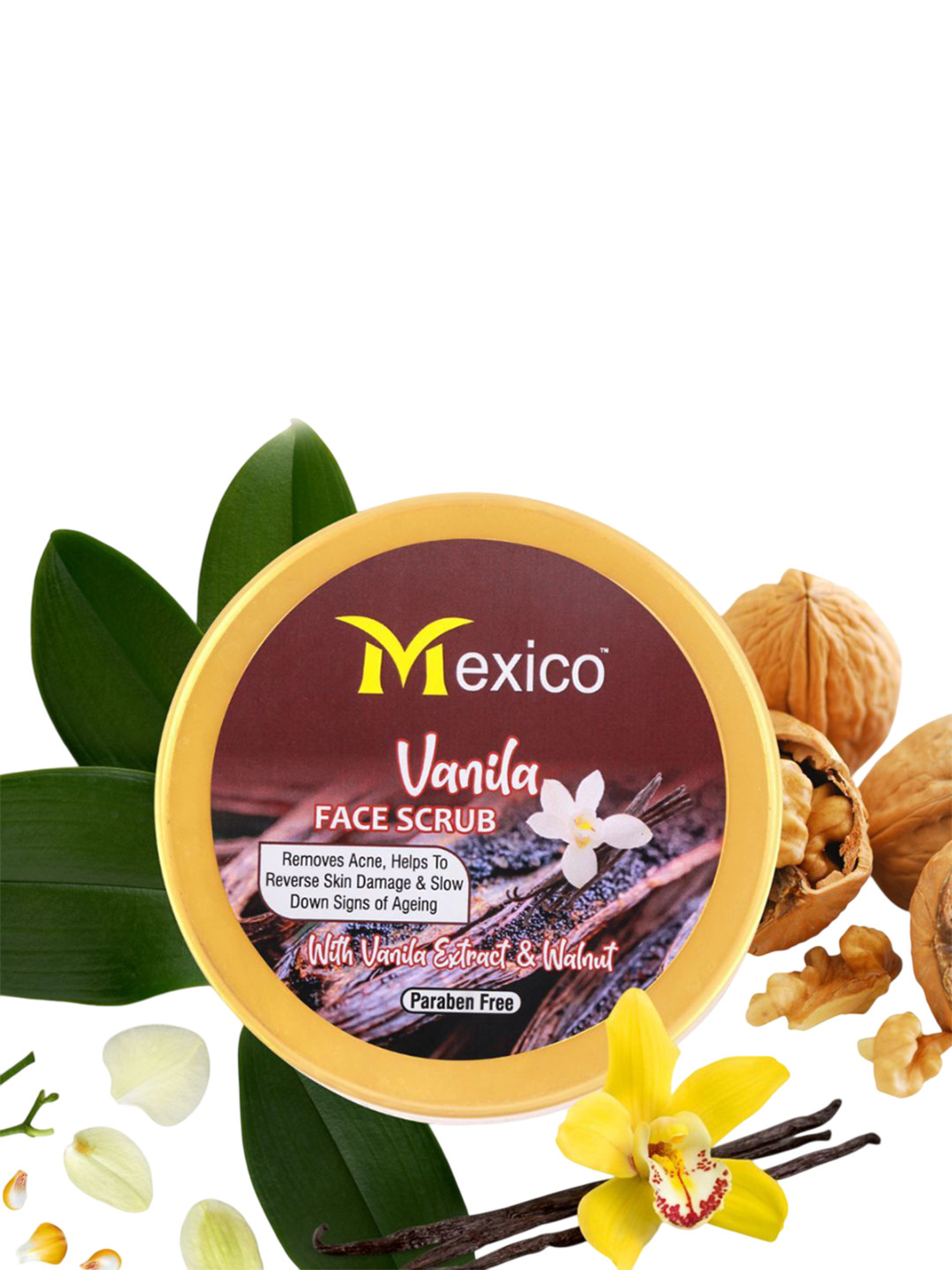 Mexico herbs Vanilla Face Scrub- 100 g