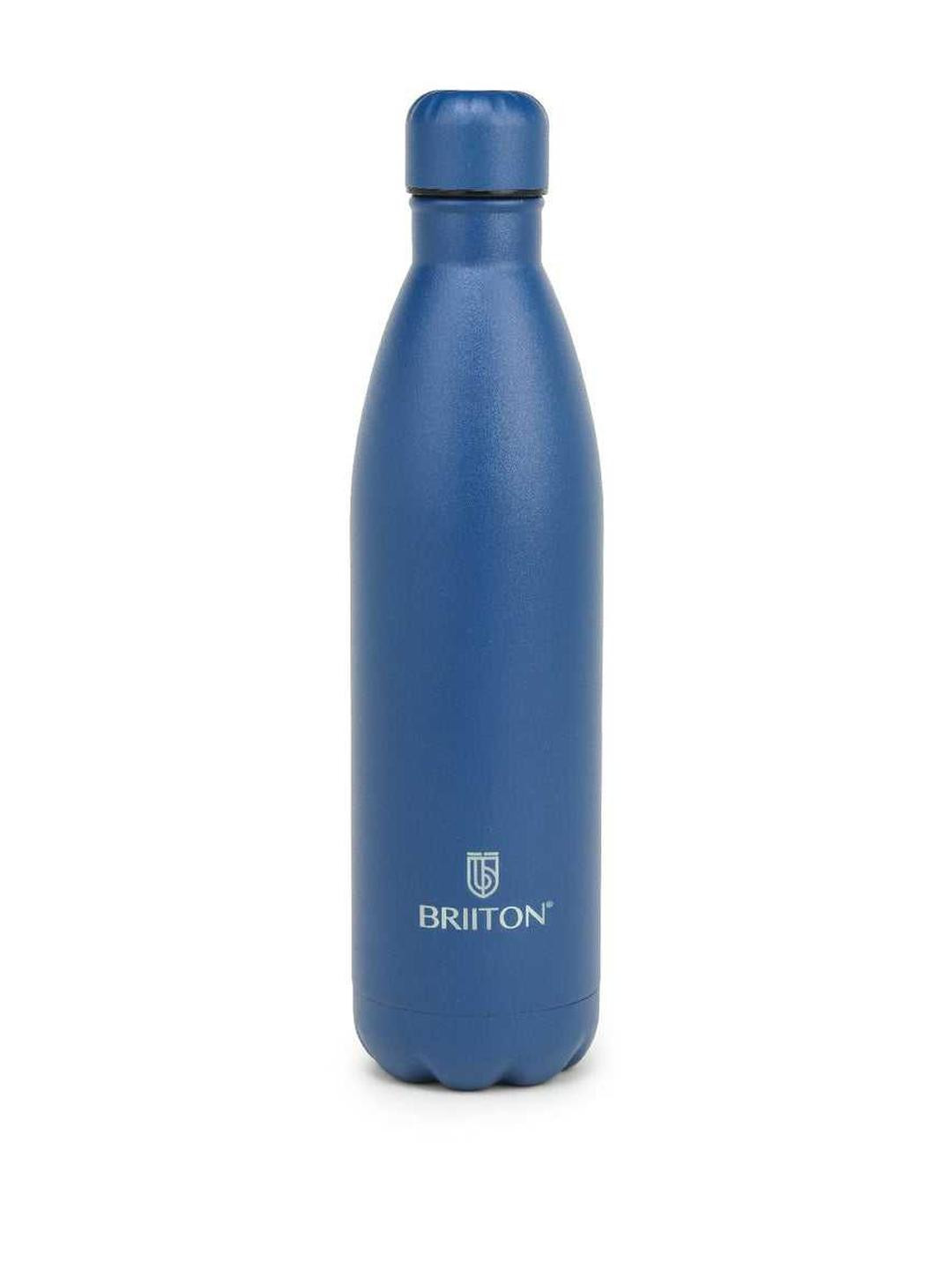 Briiton Blue Single Stainless Steel Solid Double Wall Vacuum Water Bottle