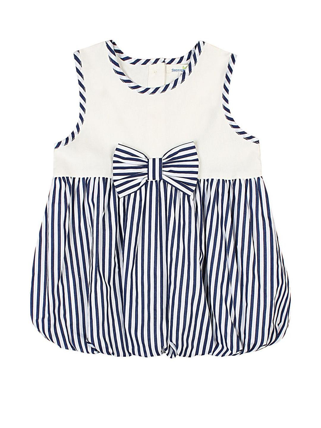 ShopperTree Striped Balloon Midi Dress