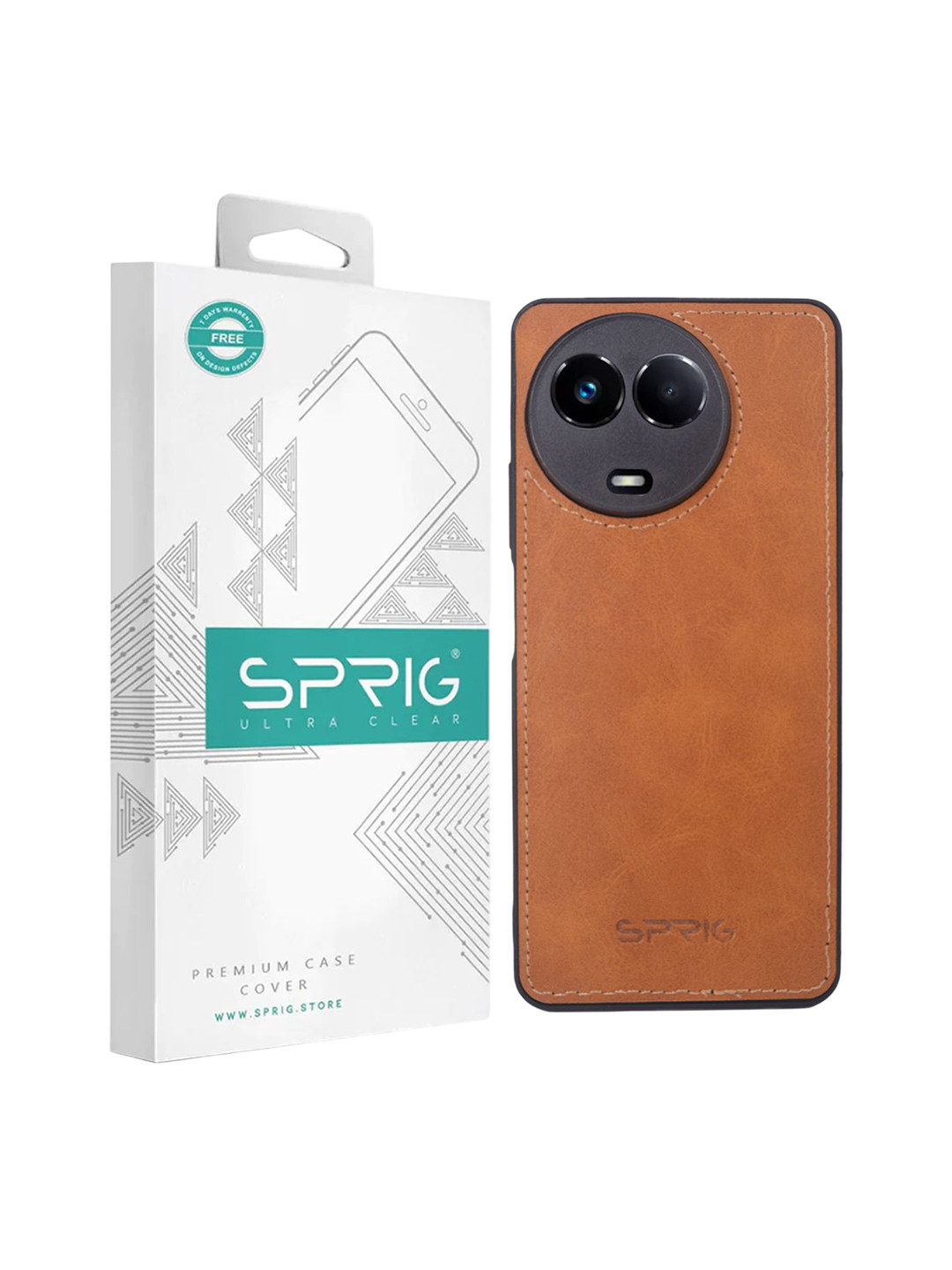 SPRIG Realme 11 5G Matte PU Leather Back Cover