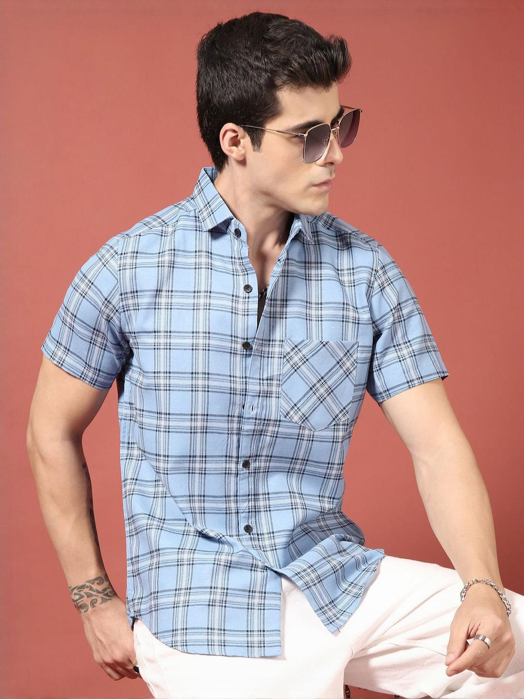 Voroxy Men Relaxed Printed Casual Shirt