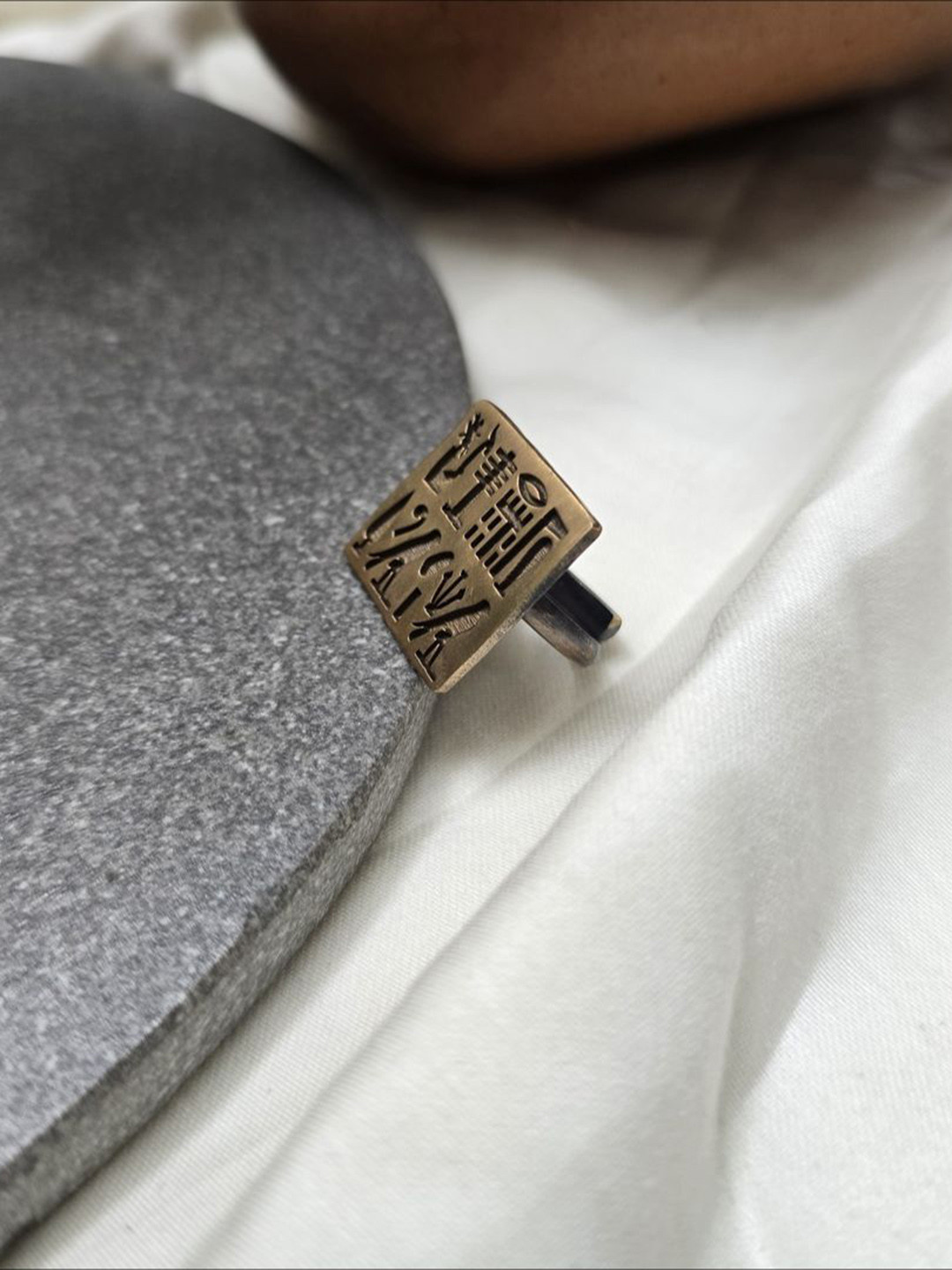 Studio Anviksha Square Egyptian Finger Ring