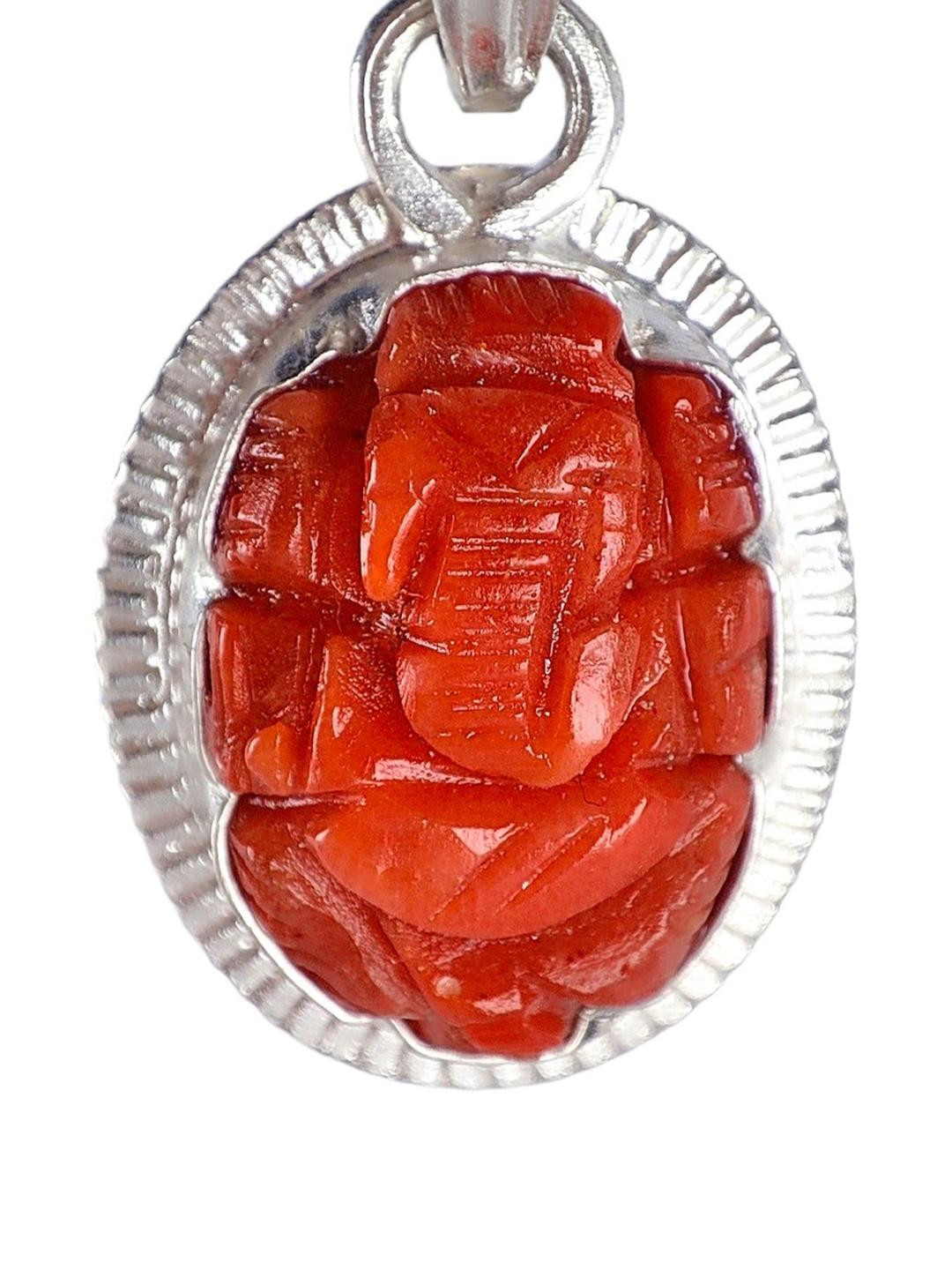 KASHI VISHWANATH RUDRAKSHA & GEMS Ganesh Rudraksha Pendant