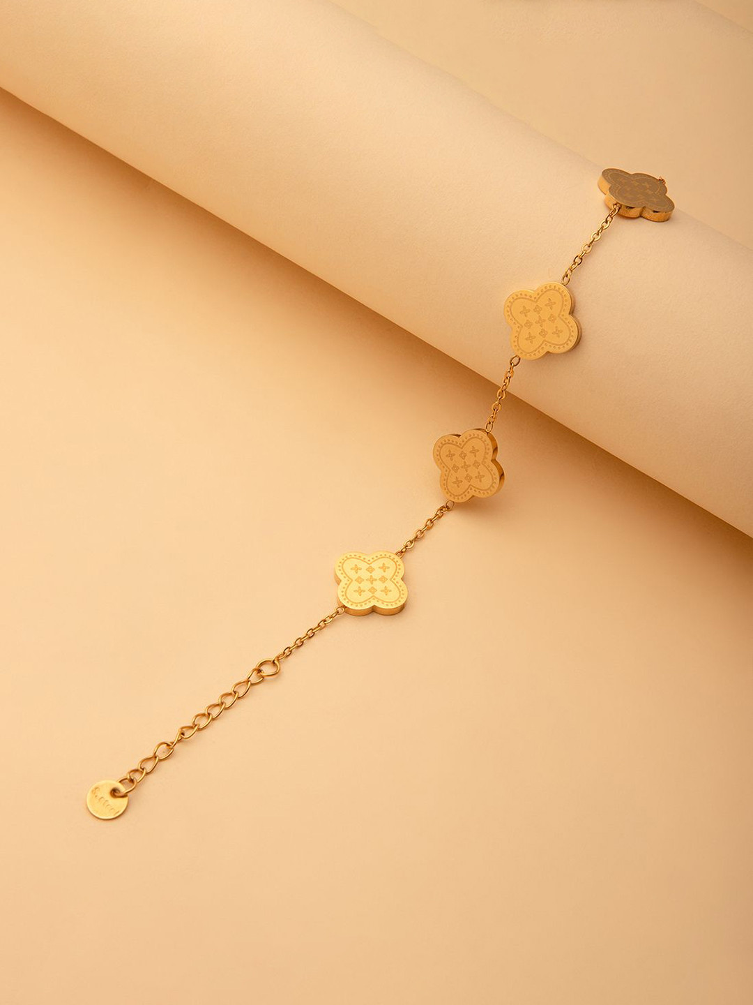 Maasha Golden Sterling Wraparound Bracelet