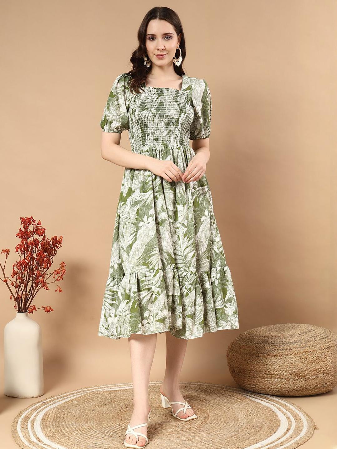 PTVIZE Crepe Fit & Flare Dress