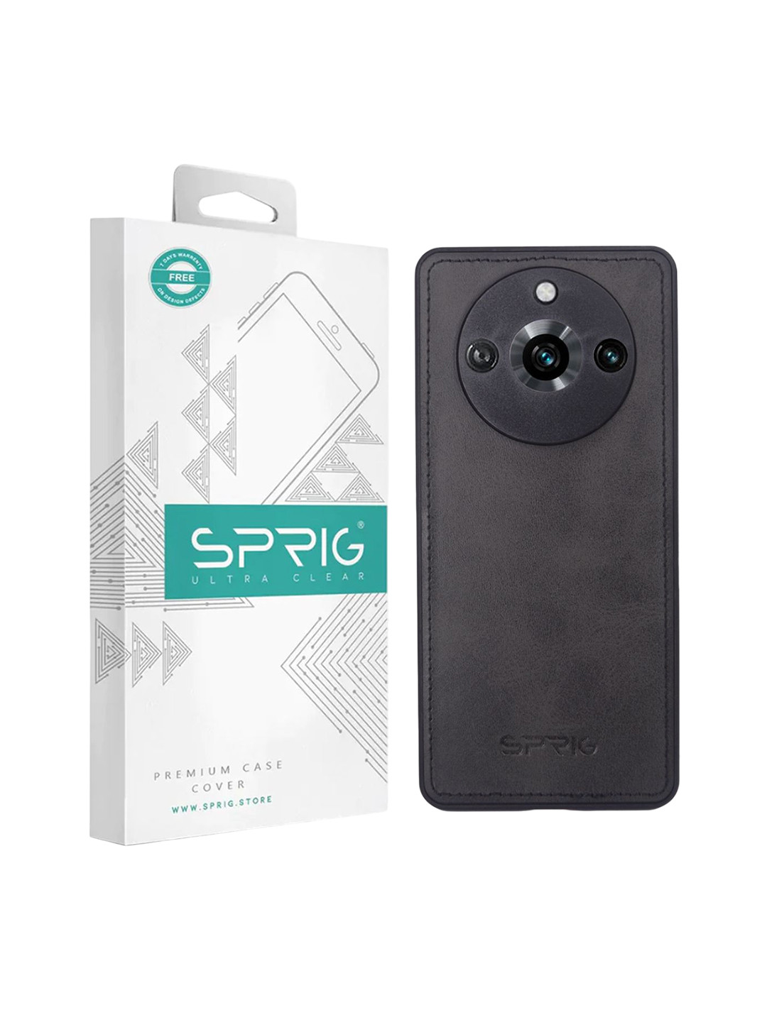 SPRIG Realme 11 Pro Matte PU Leather Back Cover