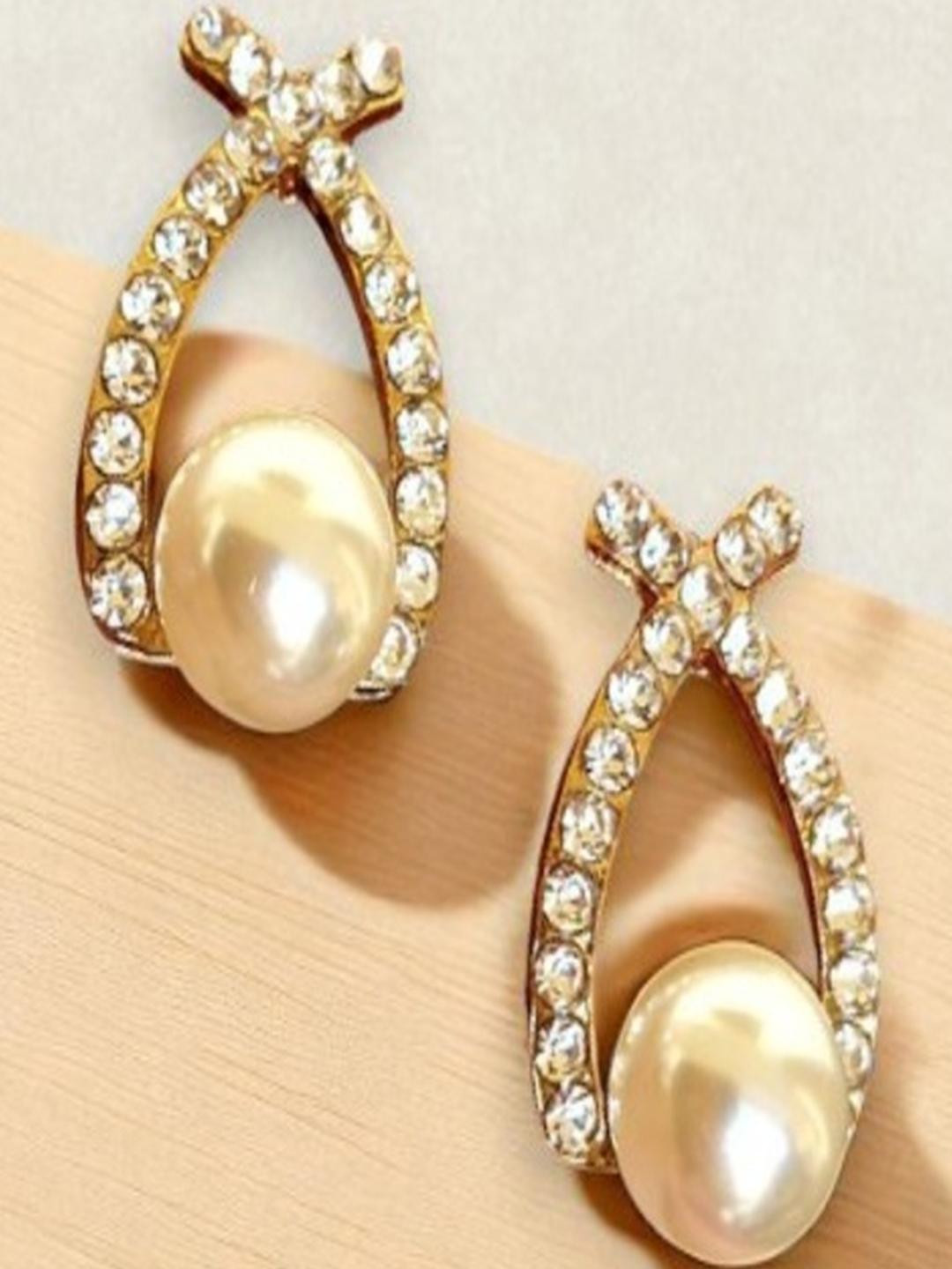 Fashioncrab Gold-Toned Alloy Earrings