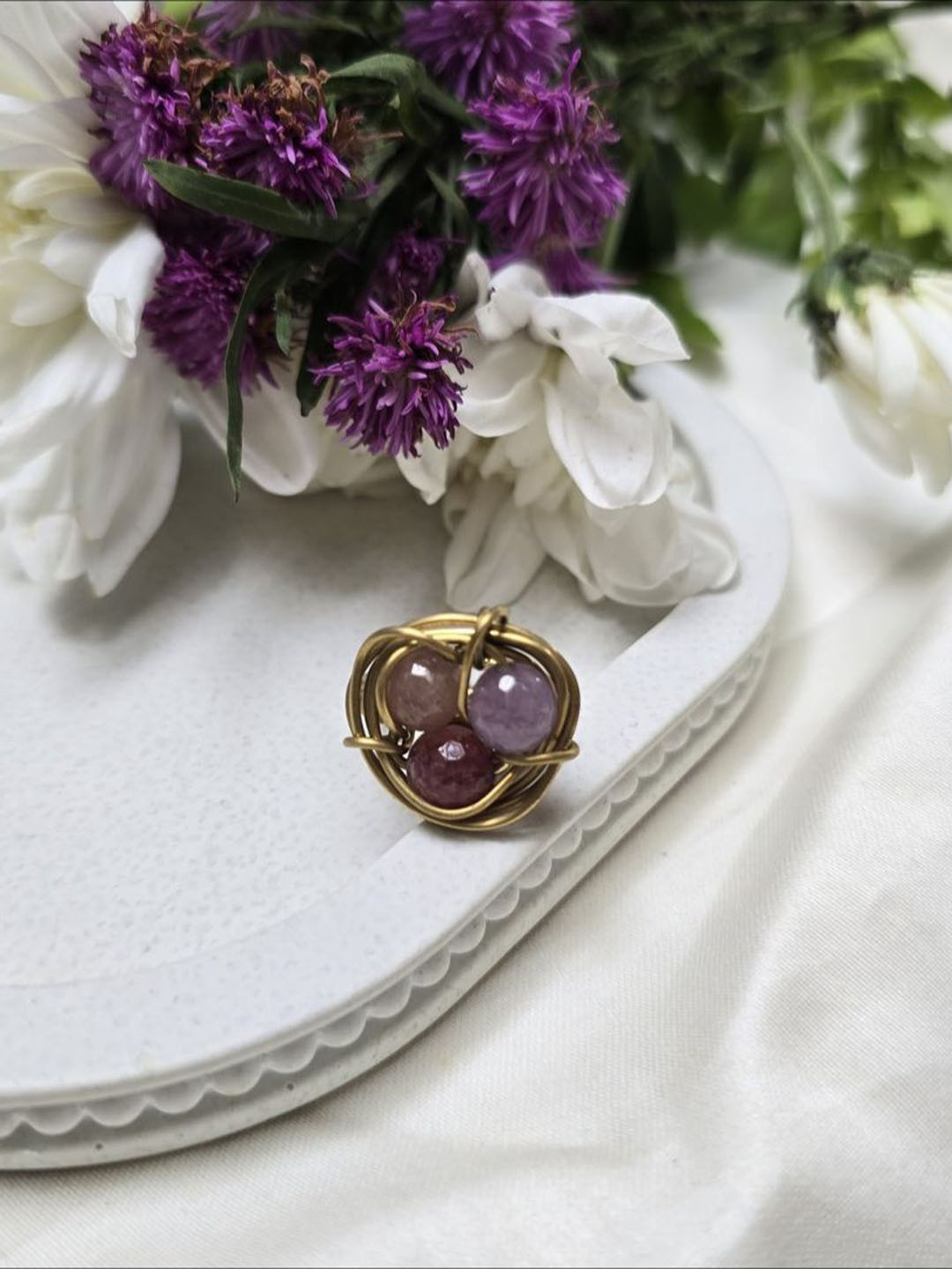 Studio Anviksha Brass Nest Ring