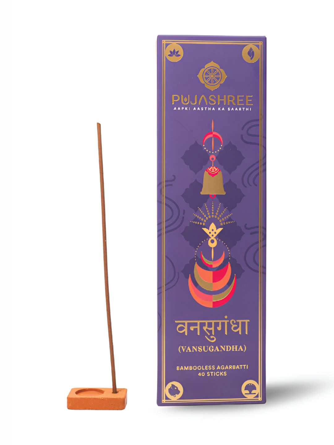 Pujashree Products Global Pvt Ltd Vansugandha Agarbatti - 40 Pcs Incense Sticks