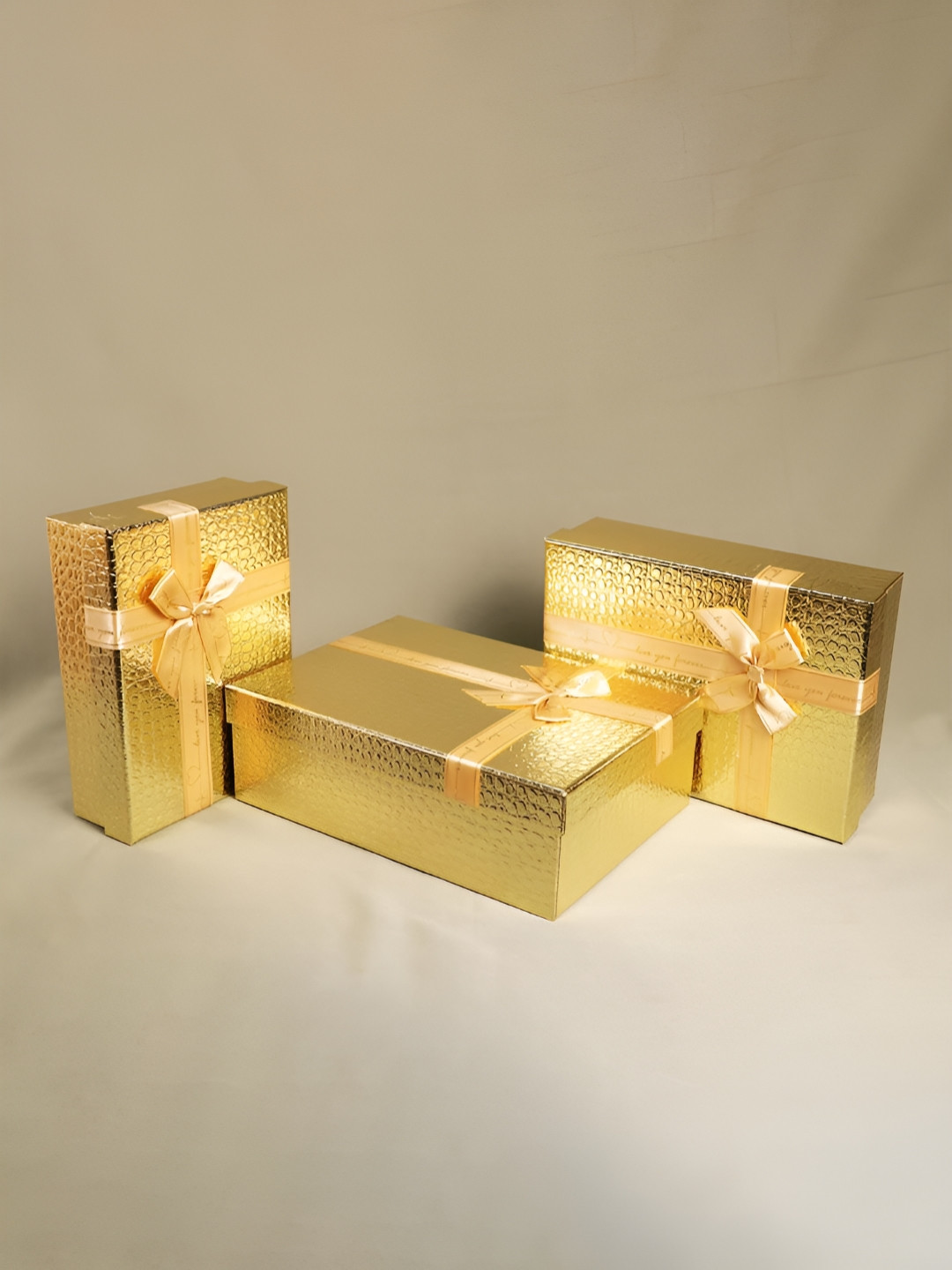 Art Street Set Of 3 Foldable Cardboard Flowers Printed Multipurpose Gift Packaging Box