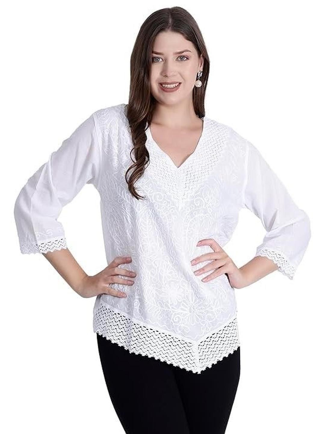 UKAL Floral Embroidered Top