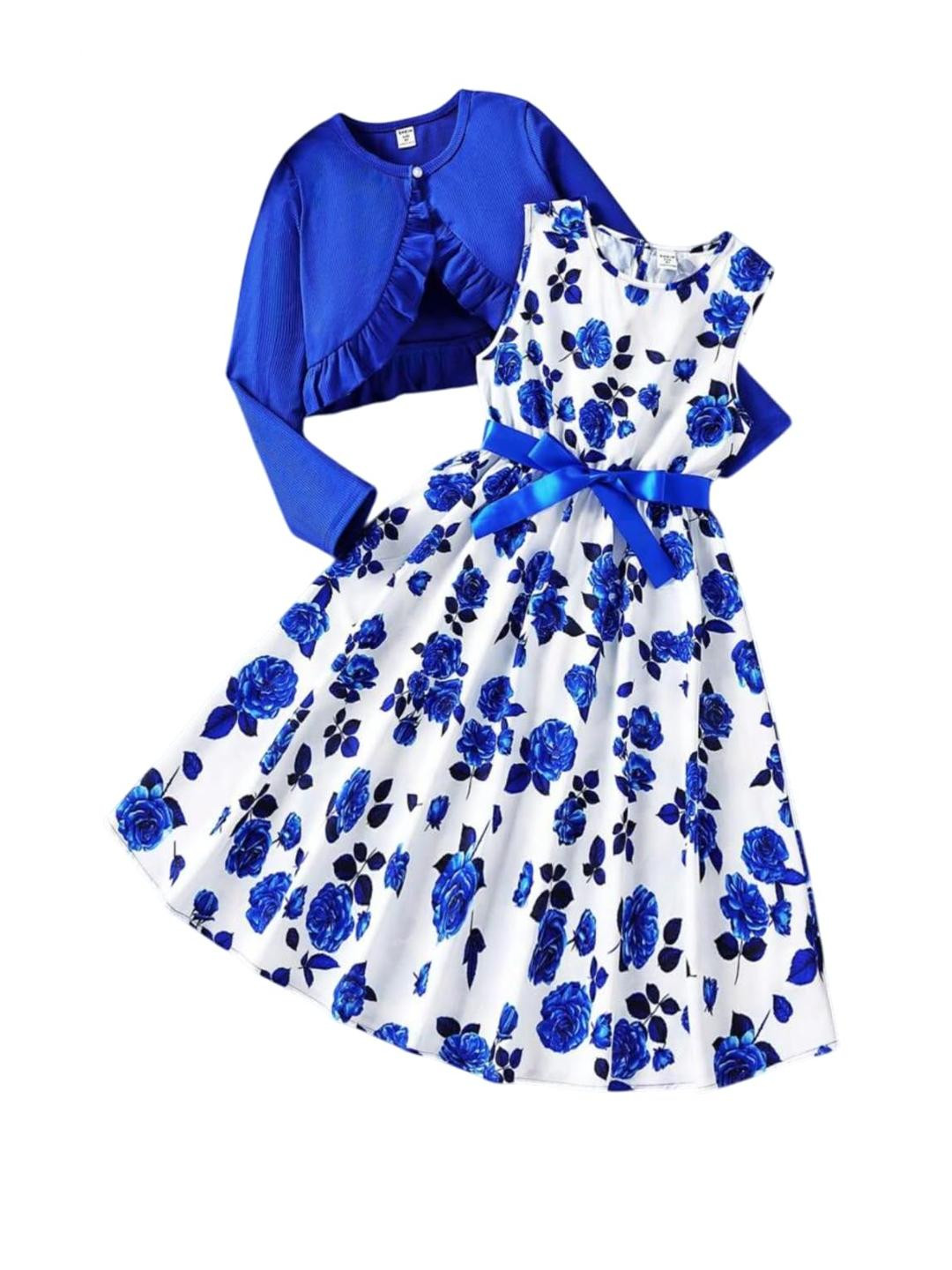ER LIFE Style Girls Blue Dresses