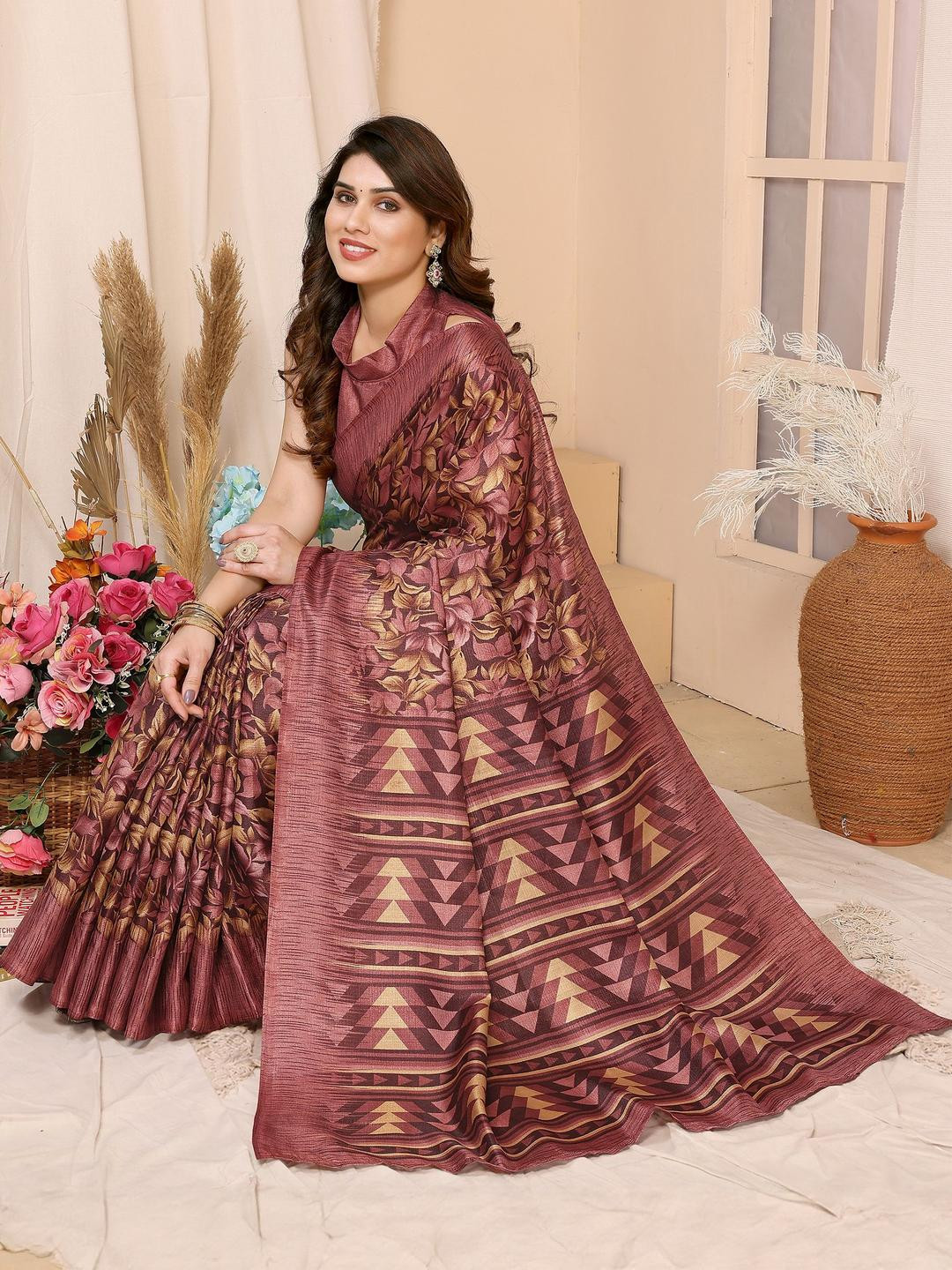 Anouk Floral Saree
