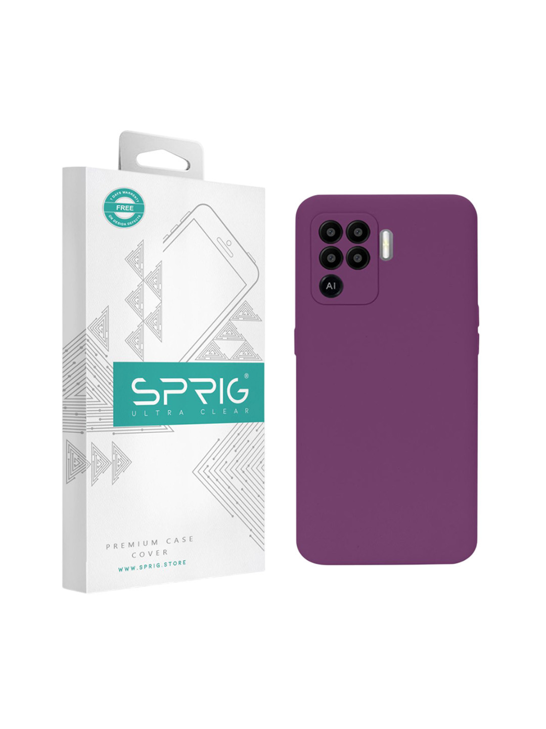 SPRIG OPPO F19 Pro Liquid Silicone Back Cover