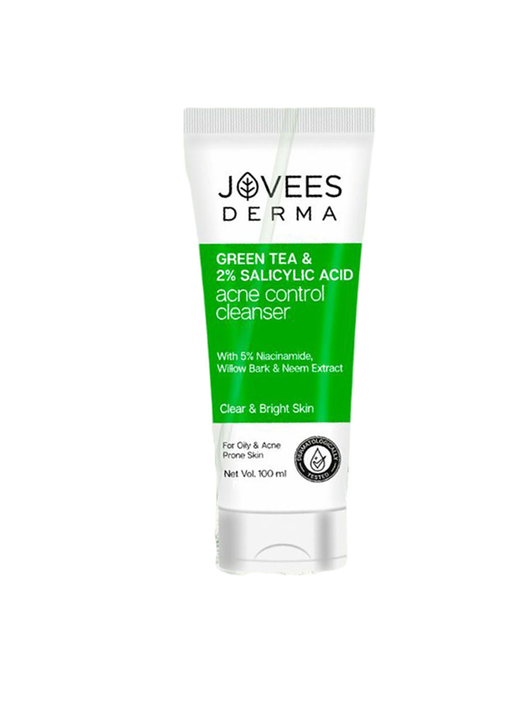 Jovees Derma Green Tea & 2% Salicylic Acid Acne Control Cleanser - 100 ml