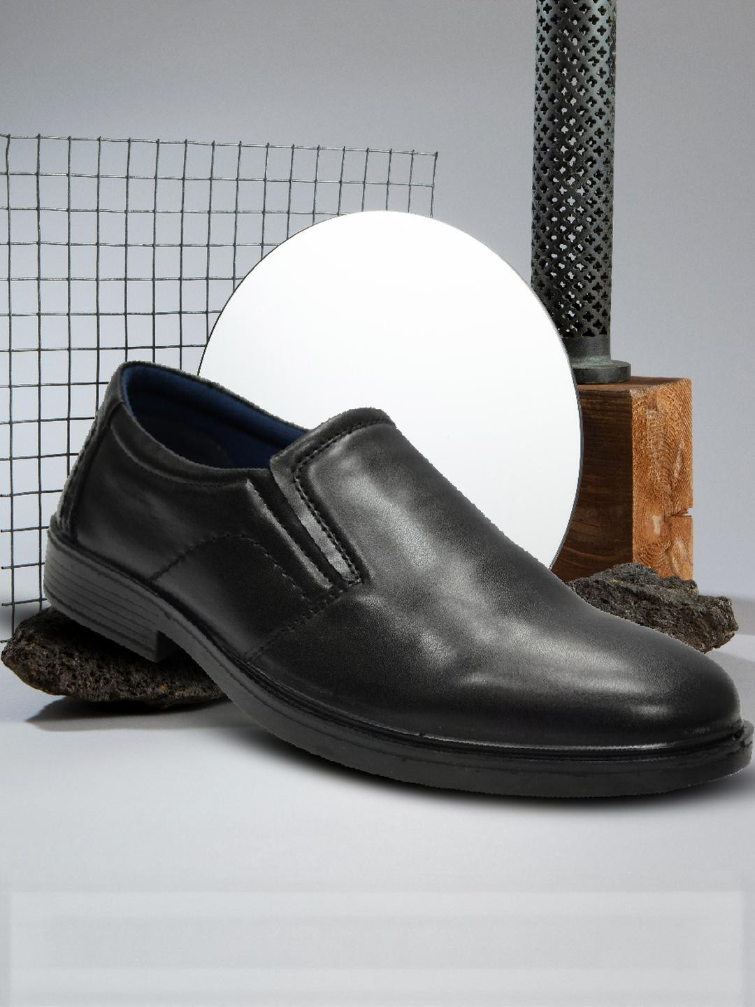KATENIA Men Round Toe Slip-On Formal Shoes
