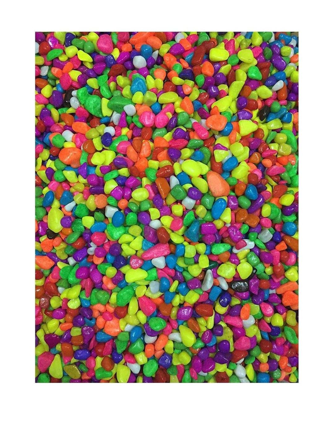 Somil Multicolor Pabbles/Stone for Garden, Plants, Aquarium & Home Decor Wt. 450g- P81