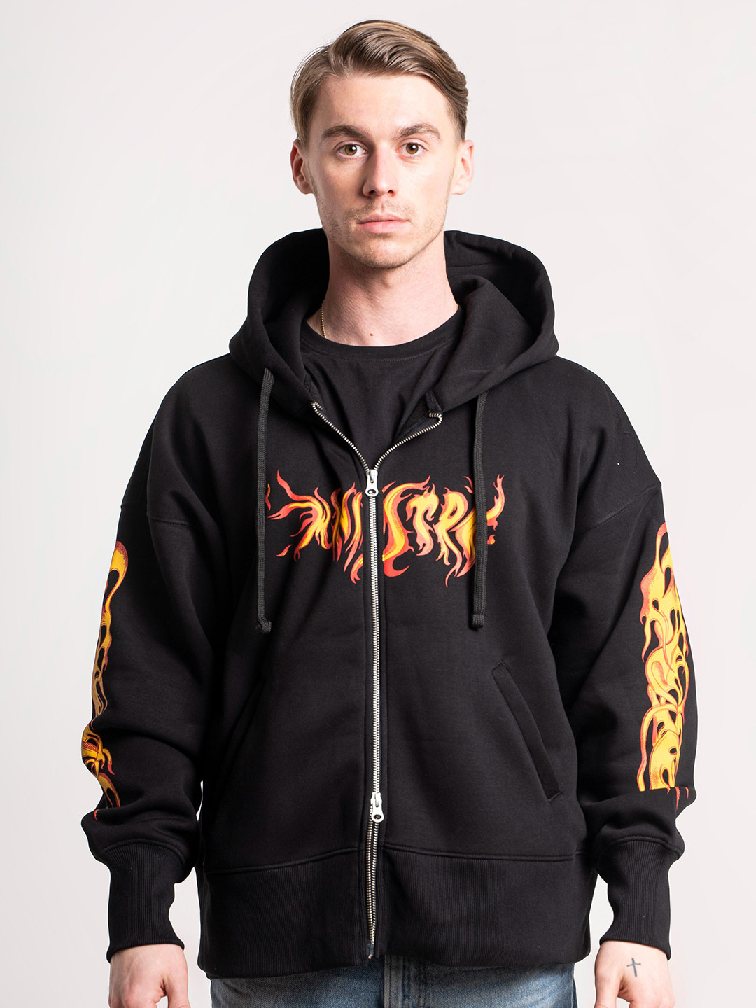 ministry Men Graphic Printed Hooded Sweatshirt