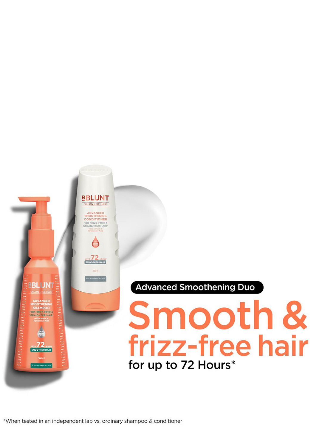 BBLUNT Set Of Advanced Smoothening Shampoo 300ml & Conditioner 250g