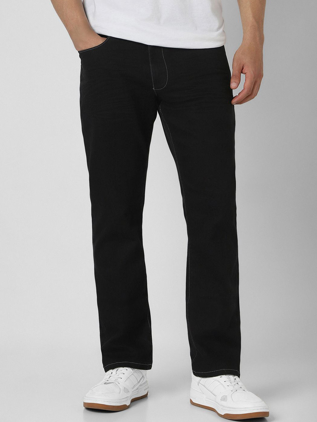 VAN HEUSEN DENIM LABS Men Regular Fit Mid-Rise Jeans