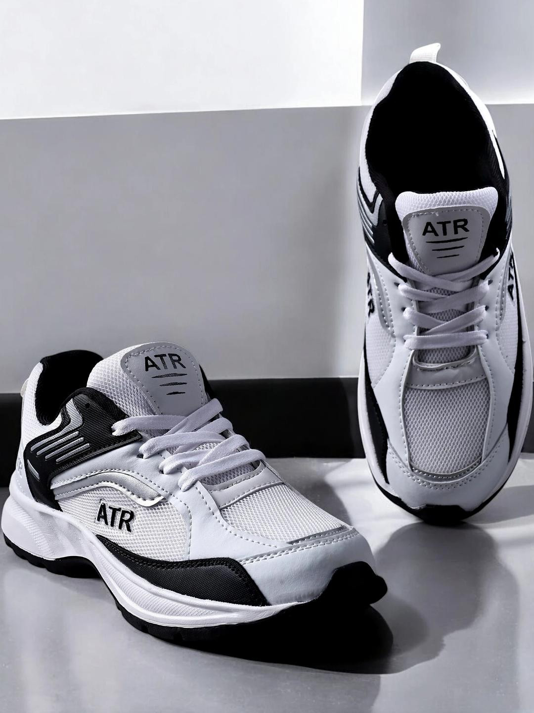 Free Kicks Men White Synthetic Marking Running Sports Shoes