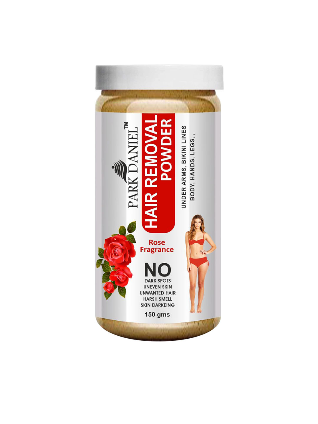 Park Daniel Natural Hair Removal Powder For Arms, Legs & Underarms - 150 g