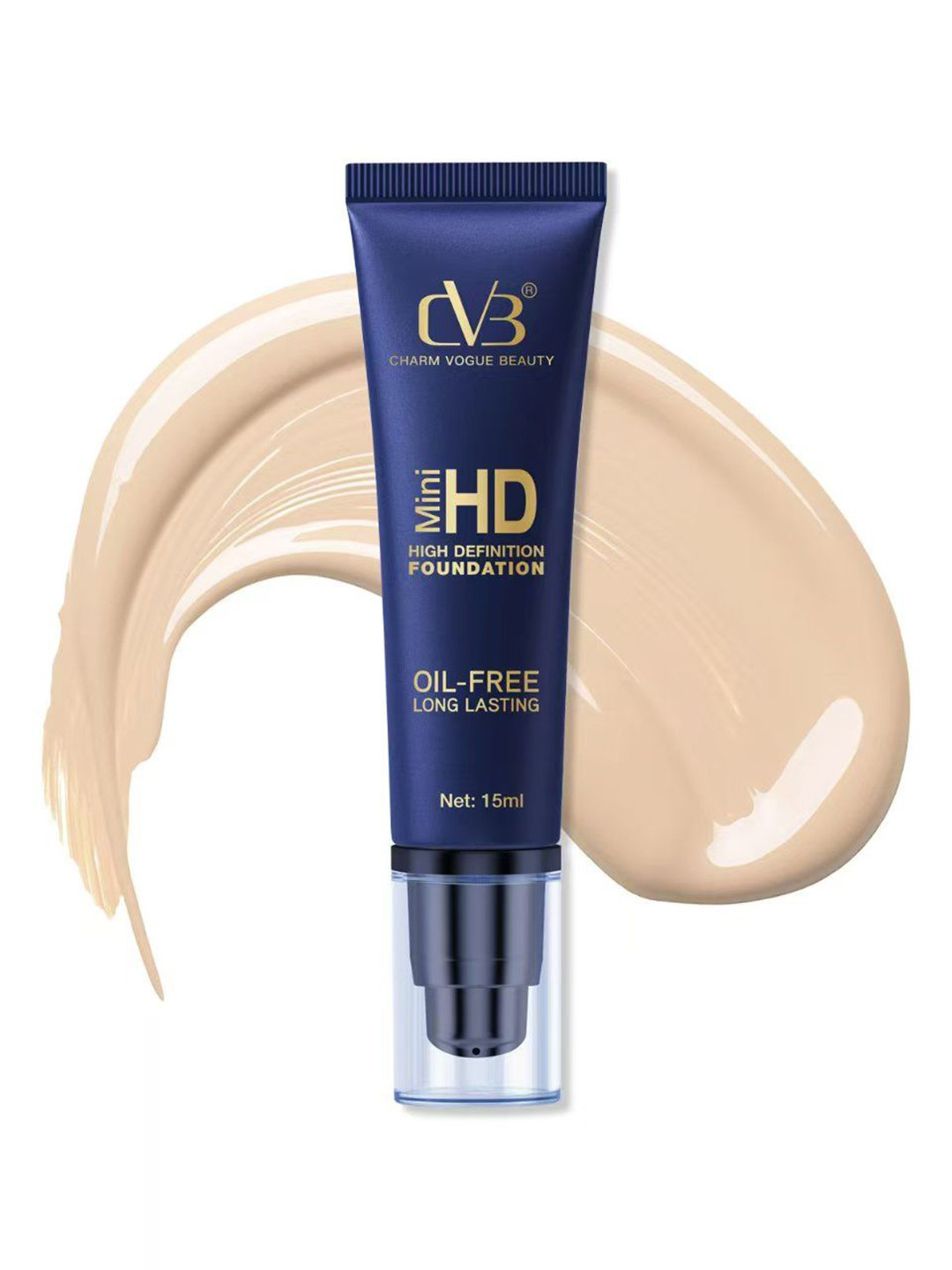 CVB Mini High Definition Oil Free & Long Lasting Foundation - 15 ml - Soft Ivory 02