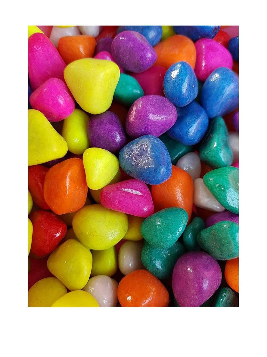 Somil Multicolor Pabbles/Stone for Garden, Plants, Aquarium & Home Decor Wt. 950g- P118