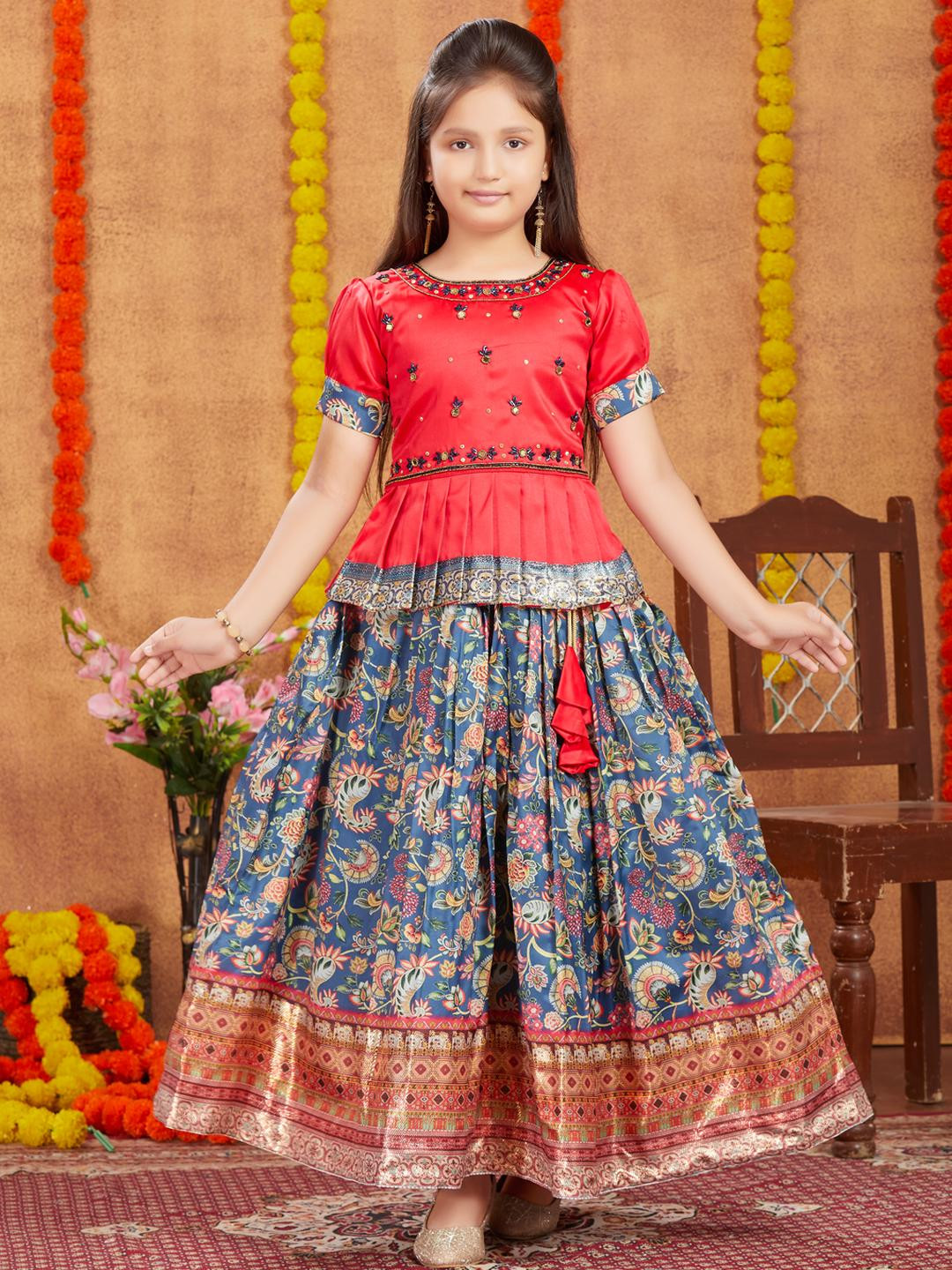 Muhuratam Ready To Wear Silk Lehenga Choli