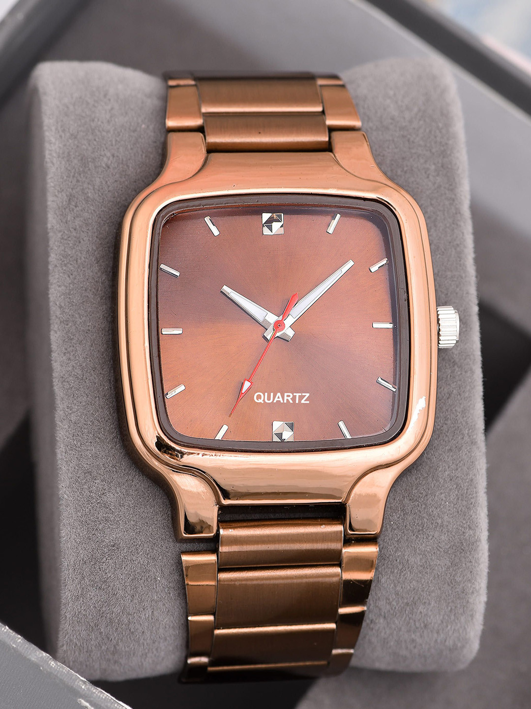 SWADESI STUFF Men Bracelet Style Straps Analogue Watch SDS 158 COPPER 2029