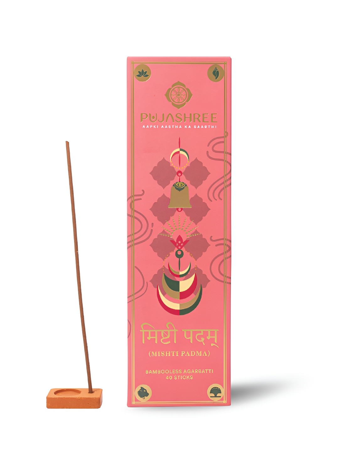 Pujashree Products Global Pvt Ltd Mishti Padma Agarbatti - 40 Pcs Incense Sticks