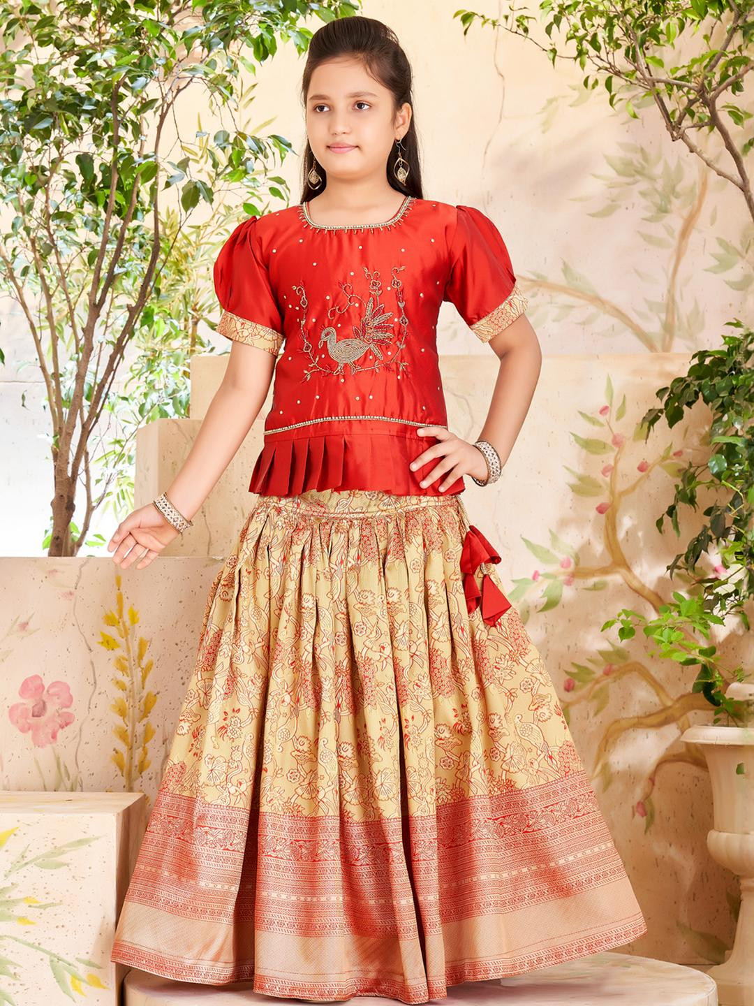 Muhuratam Ready To Wear Art Silk Lehenga Choli