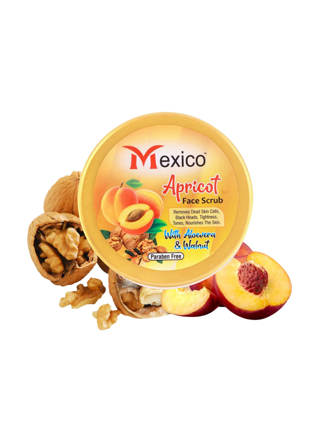 Mexico herbs Apricot Face Scrub With Glycerin- 100 g
