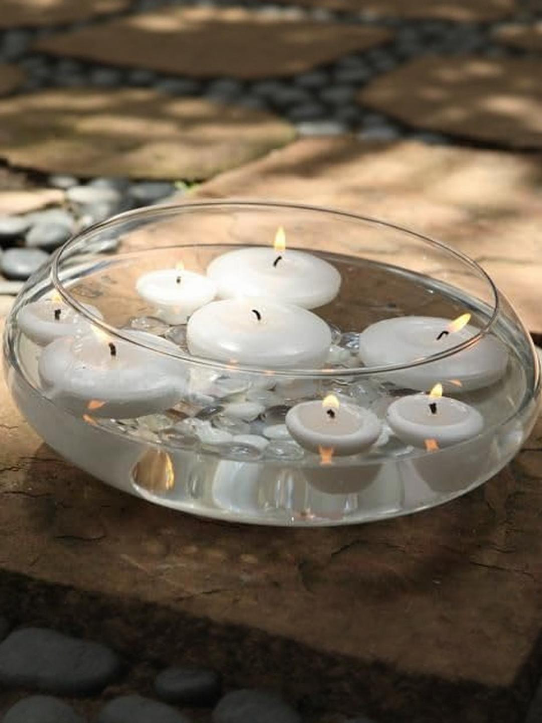 Craftfry Round Shape Glass Spring Urli Bowl